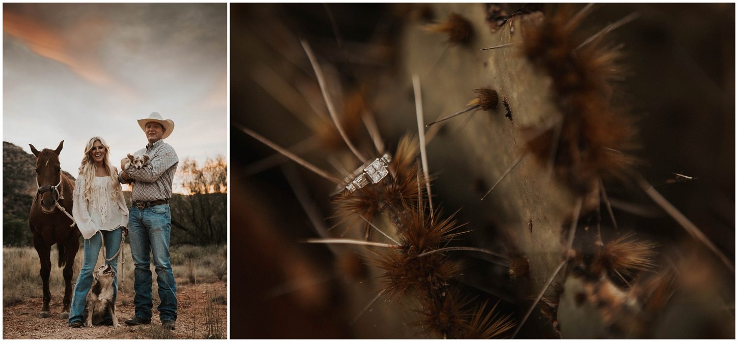 Palo Duro Canyon, engagement photos, engagement photographer, brit nicole photography, adventure session, horses, canyon, texas photographer, destination photographer, photographers near me, elopement,, cliff side
