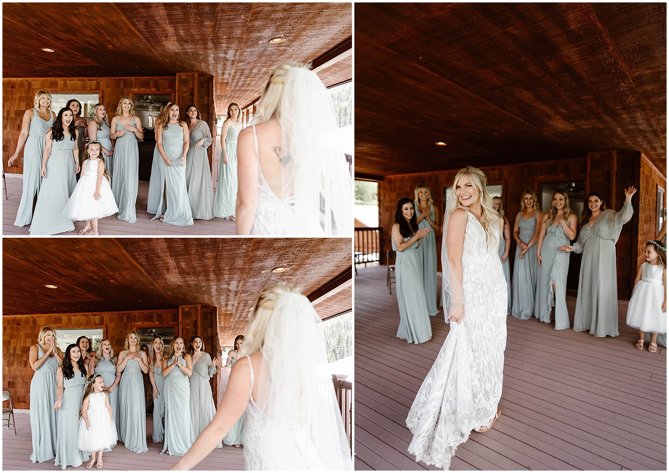 brides first look with bridesmaids, Aspen Lodge, Red River New Mexico, Red River New Mexico Wedding, Weddings in New Mexico, Destination mountain wedding, destination mountain elopement, elopements in new mexico, places to get married in new mexico, destination elopement photographer, mountain wedding photographer, new mexico wedding photographer, new mexico elopement photographer, brit nicole photography, cabin wedding, new mexico cabin wedding, mountain landscape for wedding, small intimate mountain wedding, small intimate river wedding, wedding photographer in new mexico, junebug weddings, the knot, wedding wire, 41 productions with lindsay gomez, dallas texas bride, DJ Allen Gallegos, Tao Cakes, New Mexico Wedding planner karen kelly, barnes jewelry, Lillian West bridal dress, Lang’s Bridal, enchanted florist wedding flowers, places to get married in texas, texas wedding photographer, texas elopement photographer, forest wedding, forest elopement, wooded area for wedding, wooded elopement, elopement in the woods