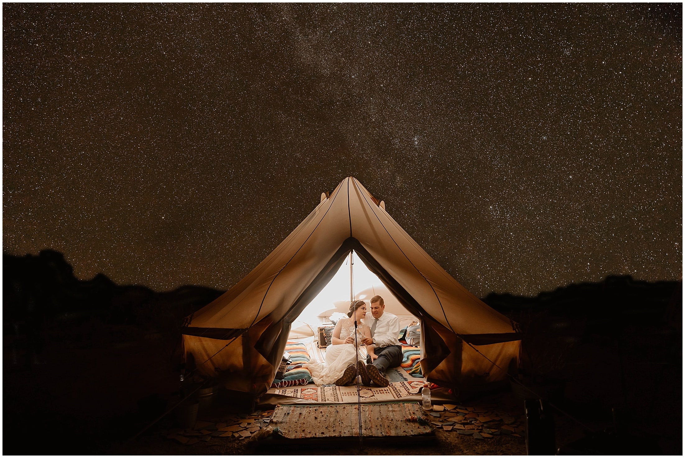 brit Nicole Photography, Big Bend national park, big bend park elopement, big bend wedding, texas elopement photographer, airbnb wedding, air bnb elopement, desert elopement, texas elopement, osprey backpacks, just married, josabank, divine atelier, black diamond headgear, smart wool socks, merrell hiking shoes, outside elopement, elopement photography, texas wedding photographer, desert first looks, mountain elopement, groom, bride, texas mountain elopement, places to get married, places to elope in texas, campfire wedding, campfire reception, smores, wedding tent, wedding camping